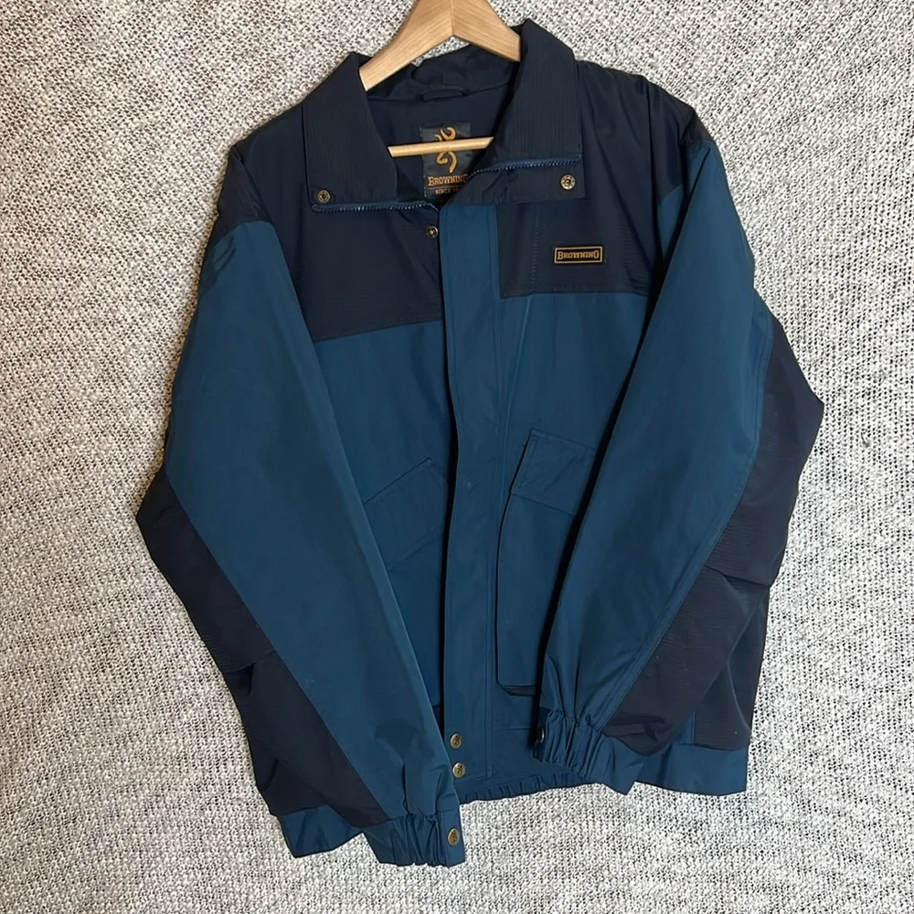 Browning Men’s Coat Size Large - Blue and Black in Great Shape!